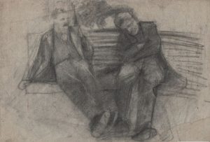 Artur Markowicz, Dwóch mężczyzn siedzących na ławce